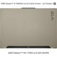 thumbnail image 3 of TUF 16" Gaming Laptop, AMD Ryzen 9 7940HS, 16GB RAM, AMD Radeon RX 7700S 8 GB, 1TB SSD, Windows 11 Home, FA617XT-CS94, 3 of 9