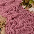 thumbnail image 1 of Gauze Table Runner Dinning Table Decoration 90*300CM Rustic Country Boho Beach Wedding Party Table Decor Christmas Table Runners, 1 of 7
