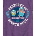 thumbnail image 3 of Spongebob Squarepants - Property Of Bikini Bottom Sports Dept - Girls Fitted Short Sleeve Graphic T-Shirt, 3 of 6