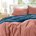 thumbnail image 6 of Bare Home Washed Duvet Cover Set - Ultra-Soft - Premium 1800 Collection - 3 Piece - Queen, Dusty Rose, 6 of 8