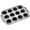 12-hole grey, variant on Extra Large Silicone Cake Mold and Baking Mat, 16" x 10.7" Professional Double-Sided Non-Stick Pan, Heat Resistant Flexible Dessert Tray for Even Heating and Easy Release