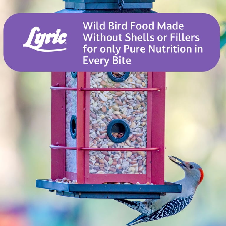 Lyric Delite Wild Bird Seed, No Waste Mix with Shell-Free Nuts