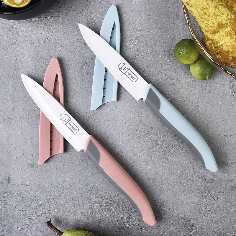 1pc Ceramic Paring Knife, 6 Inches Zirconia Blade With Sheath Cover