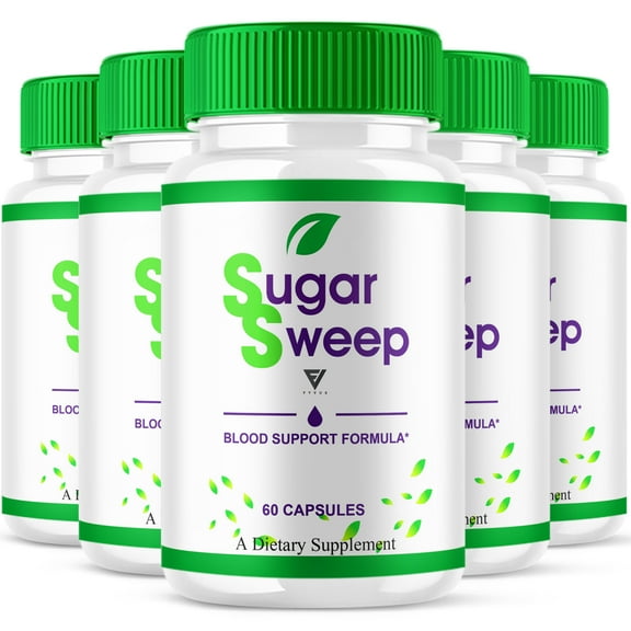 (5 Pack) Sugar Sweep Blood Support Supplement, SugarSweep Pills (300 Capsules)