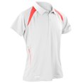 thumbnail image 1 of Spiro - Polo de deporte de manga corta Modelo Sports Team  Hombre Caballero - Verano/Ejercicio (Blanco/Rojo), 1 of 2