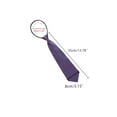 thumbnail image 4 of INSPIRE CHIC Men's Pre-Tied Zipper Tie Solid Color Formal Casual Adjustable Wide Tie Purple 35cm/13.8', 4 of 6
