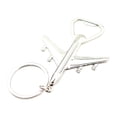 thumbnail image 1 of Creative Airplane Opener Keychain Aviation Gift Airplane Model Pendant Bar, 1 of 9