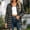 Black, variant on Plaid Shirts for Women Oversized Long Sleeve Button Down Buffalo Plaid Shirt Blouse Tops Red S