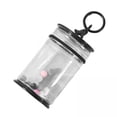 thumbnail image 1 of TISHITA 2xPortable Doll Storage Case Cute Clear Clear Figure Display Bag Multi Purpose Black with, 1 of 8