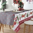 thumbnail image 2 of Nappe de Noël Imperméable en Polyester Gaufrée Rectangulaire Fête Fête Dentelle, 2 of 6