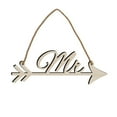 thumbnail image 5 of AMERTEER DIY Rustic Wood Wedding Sign Mr & Mrs Arrow Signs for Wedding Party Decoration Photo Prop, 5 of 5