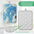 thumbnail image 3 of Two Pieces Of Square Heat Insulation Pad Oven Mitts 7x9.8 Inch Oven Microwave Kitchen Cooking Baking Blue Sky Bubble, 3 of 7