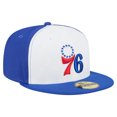 thumbnail image 3 of Men's New Era  White/Royal Philadelphia 76ers Repeat 59Fifty Fitted Hat, 3 of 5