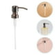 thumbnail image 4 of 2 unidades de cabezal de bomba universal de acero inoxidable, bomba dispensadora de jabón de metal, bomba dispensadora de jabón y loción recargable para uso en cocina y baño, 4 of 5