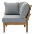 thumbnail image 5 of Modway Marina Outdoor Patio Teak Corner Sofa in Natural Gray, 5 of 7
