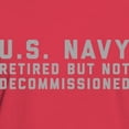 thumbnail image 3 of CafePress - US Navy Retired Not Decommiss Women's Dark T Shirt - Women's Traditional Fit Dark T-Shirt, 3 of 4
