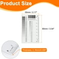 thumbnail image 2 of Uxcell 3pcs High Precision SEC Size Estimation Chart 90x55mm 0.16mm Covered Flaw Detection Ruler Diameter Line Width, 2 of 6