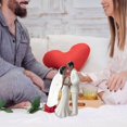 thumbnail image 4 of Jiibva Wedding Couple Figurine, Wedding Cake Topper Cake Decoration Couple Figurine Ornament for Anniversary Engagement Decoration Car Ornaments Valentine's Day, 4 of 7