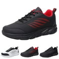 thumbnail image 5 of Sopiago Mens Running Shoes Tennis Casual Fashion Slip on Walking Shoes Comfort Non Slip Work Sport Sneakers Mens Black,8.5, 5 of 7