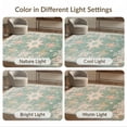 thumbnail image 7 of ODIKA 8'x10' Washable Area Rug Accessories Vintage Farmhouse Distressed Border Vanity Decorations for Dining Room, Large Office, Lounge, Non-Slip Chair-Friendly Mat, 7 of 7