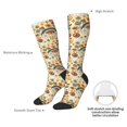 thumbnail image 4 of Rateoe 70s Hippie Style Pattern Women’s Knee High Crew Socks,Trouser Socks Comfortable, Breathable, Moisture-Wicking and Soft, 4 of 6