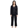 thumbnail image 1 of Pijama Eberjey Gisele Largo Conjunto Negro Rosa Sorbete Grande, 1 of 6