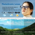 thumbnail image 6 of Smart AI Glasses – AI Interpretation Smart Glasses with Real-Time 160-Language Translation, Photochromic Lenses, Touch Controls, for Travel, Driving, Cycling, 6 of 8