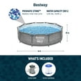 thumbnail image 4 of Bestway Steel Pro MAX 10' x 30" Metal Frame Above Ground Pool Set w/ Filter Pump, 4 of 12