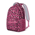 thumbnail image 2 of Leopard Print Backpack for School,Cute School Bag,Schoolbag with Adjustable Shoulder Straps & Padded Back,15.3"x11"x6.7", 2 of 6
