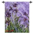 thumbnail image 2 of Fine Art Tapestries Irises Monet Wall Tapestry, 2 of 2