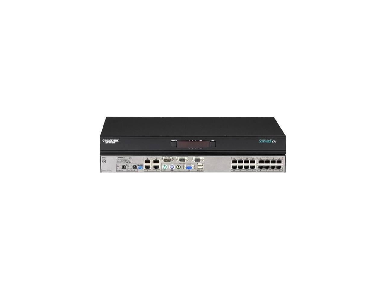 Black Box ServSwitch CX KVM Switch (1) Analog Console Port + (4) Users (16) Servers