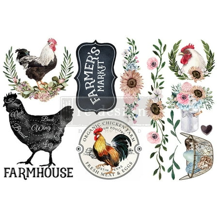 UPC: 0655350653415 | Prima Marketing Re-Design Decor Transfers 6 X12  3/Sheets-Morning Farmhouse