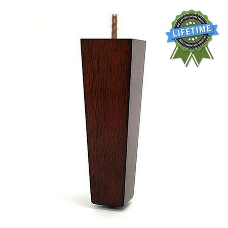 Leg Daddy 8 Dark Finish Tapered Pyramid Sofa Legs Set Of 4 M10