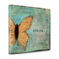 thumbnail image 2 of Tangletown Fine Art 'Yellow Brave Butterfly' by Cassandra Cushman Painting Print on Wrapped Canvas, 2 of 2