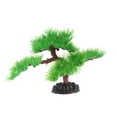 thumbnail image 2 of 1 pieza de planta acuática artificial simulada para acuario, adorno para pecera (pinos con base), 2 of 6