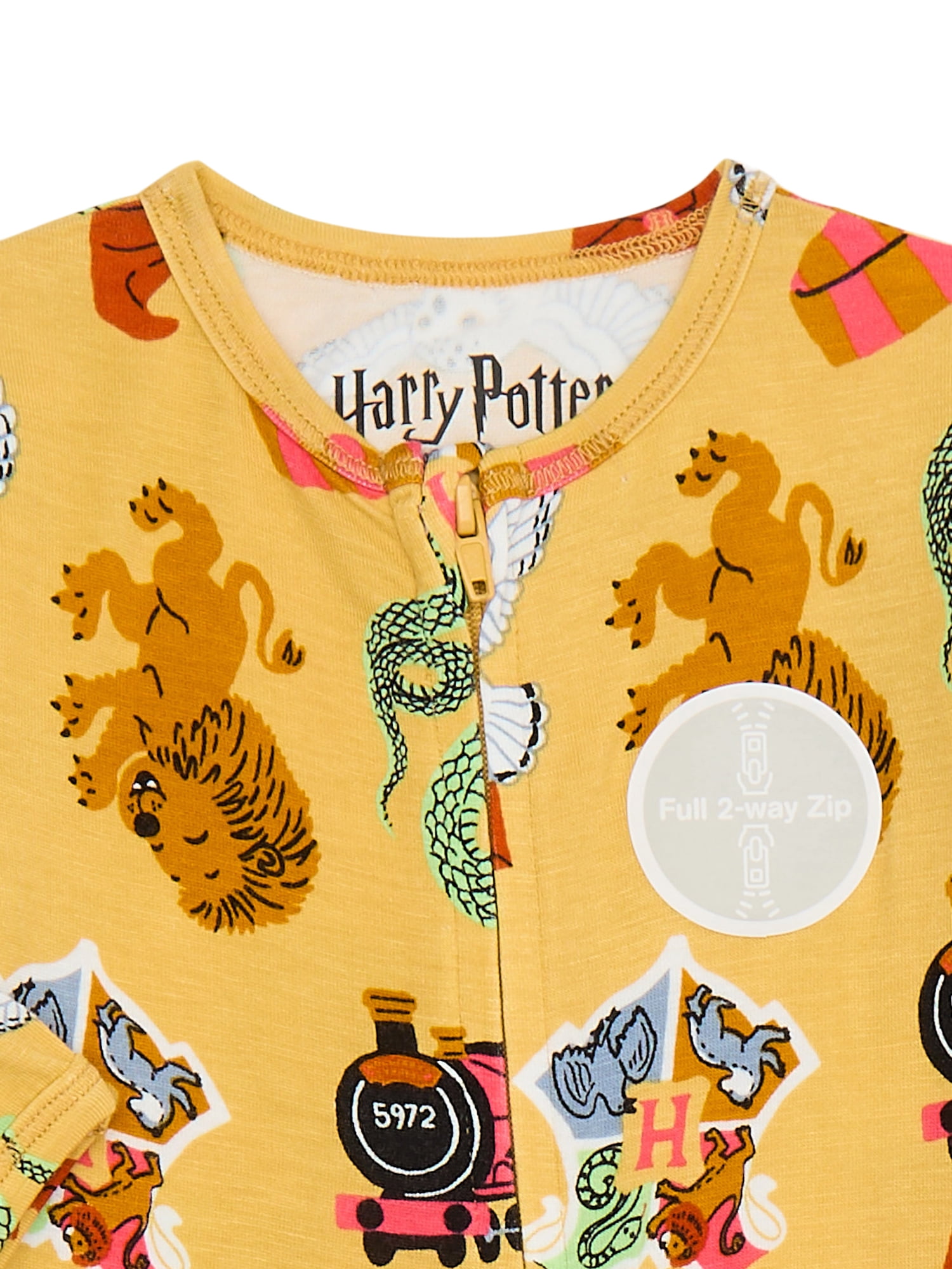 Harry Potter Baby Unisex Footed Sleep N Play Pajamas, Sizes Newborn-6/9 Months