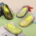 thumbnail image 3 of GobdXE Toddler Boys Girls Sparkle Transparent Jelly Sandals Hollow Cage Closed Toe Adjustable Ankle Strap Summer Pool Casual Flats Size:2.5-3 Years, 3 of 5