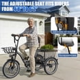 thumbnail image 6 of Flycity Electric Tricycle for Adults, Peak 1200W Electric Trike with 48V 20Ah Removable lithium battery, 20" 7 Speeds 3 Wheels Electric Bikes, Black, 6 of 9