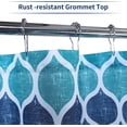 thumbnail image 4 of Yesfashion Extra Long Shower Curtain, Geometric Pattern Heavy Duty Farmhouse Fabric Shower Curtain for Bathroom, 4 of 7
