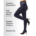 thumbnail image 3 of Women's MeMoi MO-327 Ribbed Sweater Tights (Navy XS/S), 3 of 11
