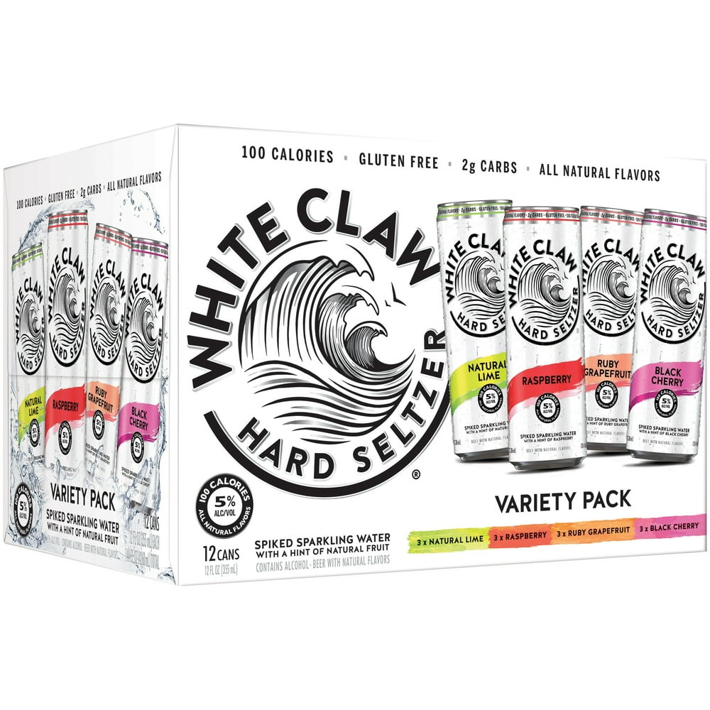 White Claw Variety Pack, 12 Pack, 12 oz Cans