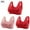 Pink, variant on ATENAR Wireless Bras for Women,Womens Bras,Stretch Fabric,Breathable,Printed,Nylon,Spandex,Black,M