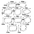 thumbnail image 2 of Molde para hornear de acero inoxidable de 10 piezas, cortador de galletas, molde para galletas Pastel de masa de galleta, 2 of 5