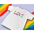 thumbnail image 4 of Rainbow Love is Love Pride Shirt LGBTQ Gifts Fist Flag Equality Gay Shirts Small White, 4 of 6