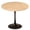 Natural, variant on GZXS Farmhouse Round Dining Table, 23.6" Diameter Natural Wood Finish MDF Top with Metal Pedestal Base, Easy to Clean & Assemble, Versatile for Kitchen, Apartment & Dining Room