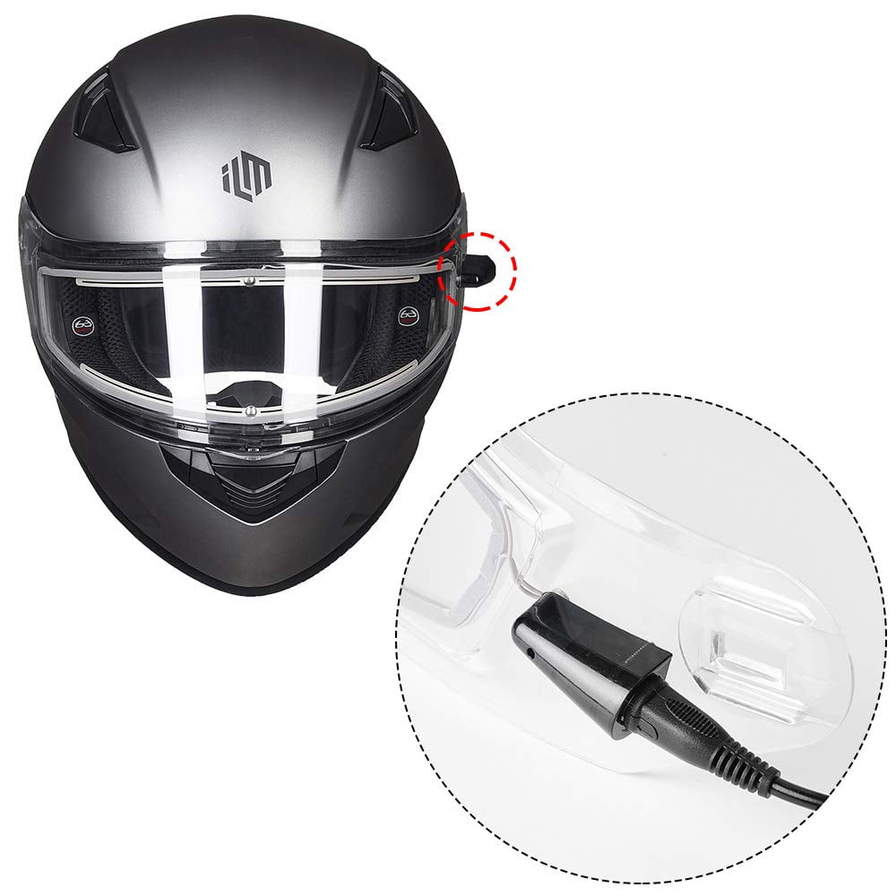 Ilm Heated Atv Helmet ILM Pre-Owned Dual Sport Adventure Motorcycle Helmet  Sun Visor Snowmobile ATV