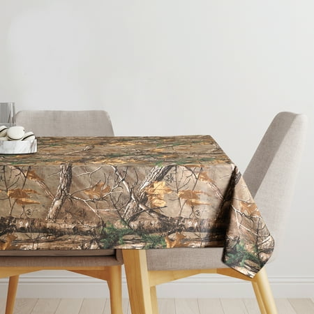 

Realtree Xtra Camo Rectangular Tablecloth - 60 x 84 Inch - Washable Polycotton Table Cloth Decorative Fabric Table Cover for Dining Table Hunting and Camping Camouflage