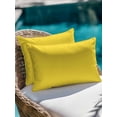 thumbnail image 4 of 1 Pack Outdoor Throw Pillow, Yellow Waterproof Pillow with Insert Included, Pure Yellow Decorative Accent Cushion Lumbar Pillows for Patio Porch, 12 x 20 In, 4 of 8