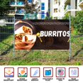 thumbnail image 3 of Burritos Large Banners and Signs for Outdoor by DreamController-Polyester Banner with 4 Holes for Easy Hang Indoor & Outdoor| 4x2 Feet HD Banner to Promote Food & Beverages | Made in USA, 3 of 6