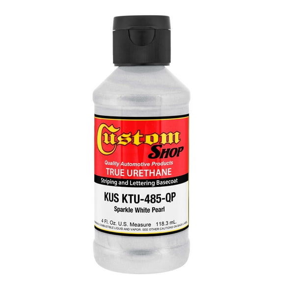 Custom Shop Sparkle White Pearl - True-U Pinstriping Urethane Basecoat Pearl Colors, 1/4 Pint